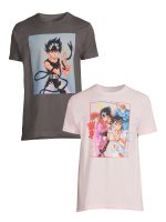 YuYu Hakusho Men's and Big Men's Graphic Short Sleeve Tee, 2-Pack - Image 2