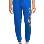 Nintendo Super Mario Bros. Men's & Big Men's Fleece Jogger Pants, Sizes S-3XL