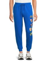 Nintendo Super Mario Bros. Men's & Big Men's Fleece Jogger Pants, Sizes S-3XL
