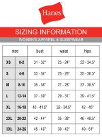 Hanes Women's Long Sleeve V-Neck Tee - Image 4